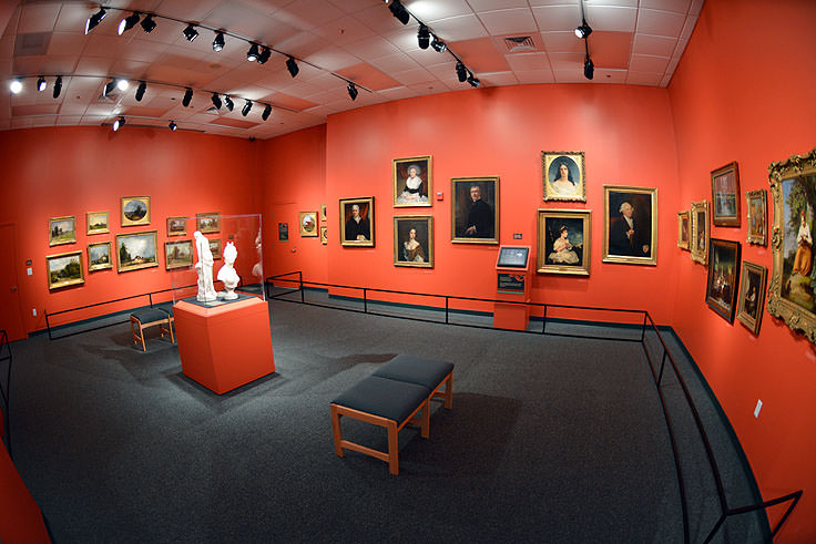 A gallery at the Museum of the Albemarle in Elizabeth City, NC