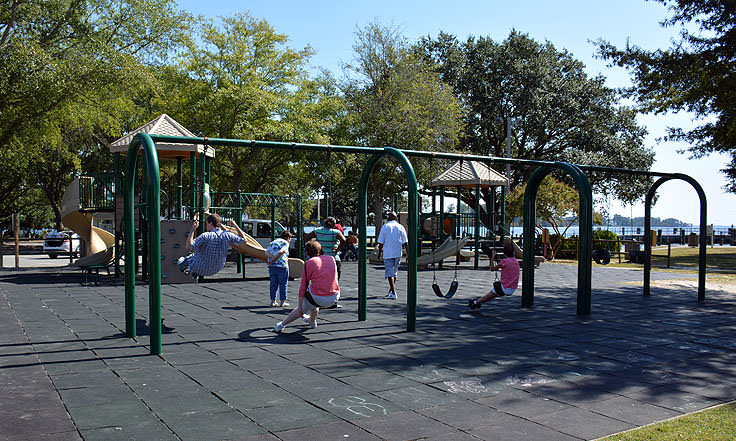 The playground at Colonial Park, Edenton, NC