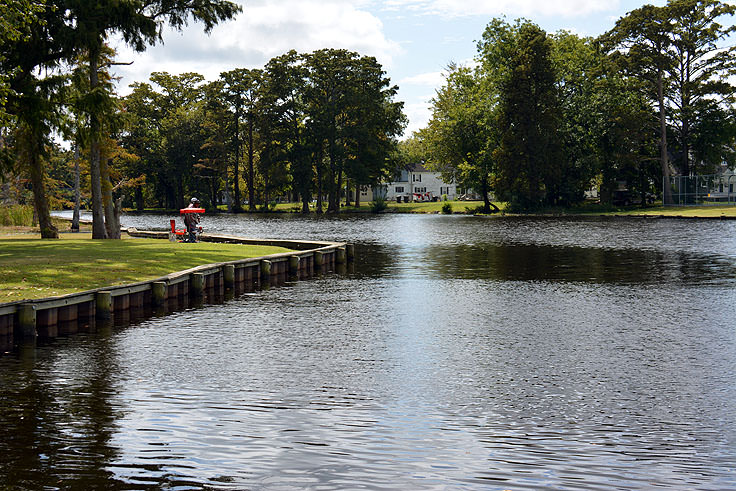 Fishing at Charles Creek Park in Elizabeth City, NC