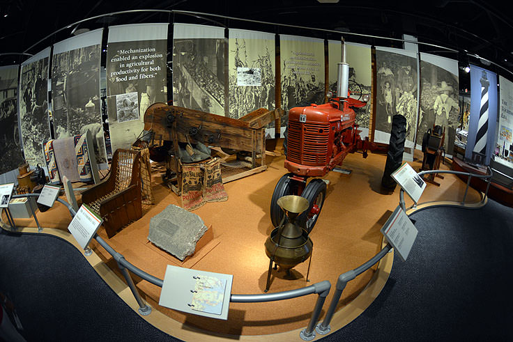 Exhibits at the Museum of the Albemarle in Elizabeth City, NC