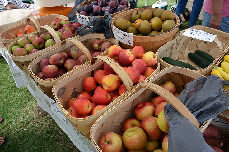 Local produce at the Waterfront Market in Elizabeth City, NC